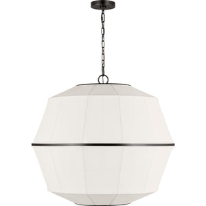 Hikari Large Chandelier Aged Iron - Visual Comfort Ceiling Lights