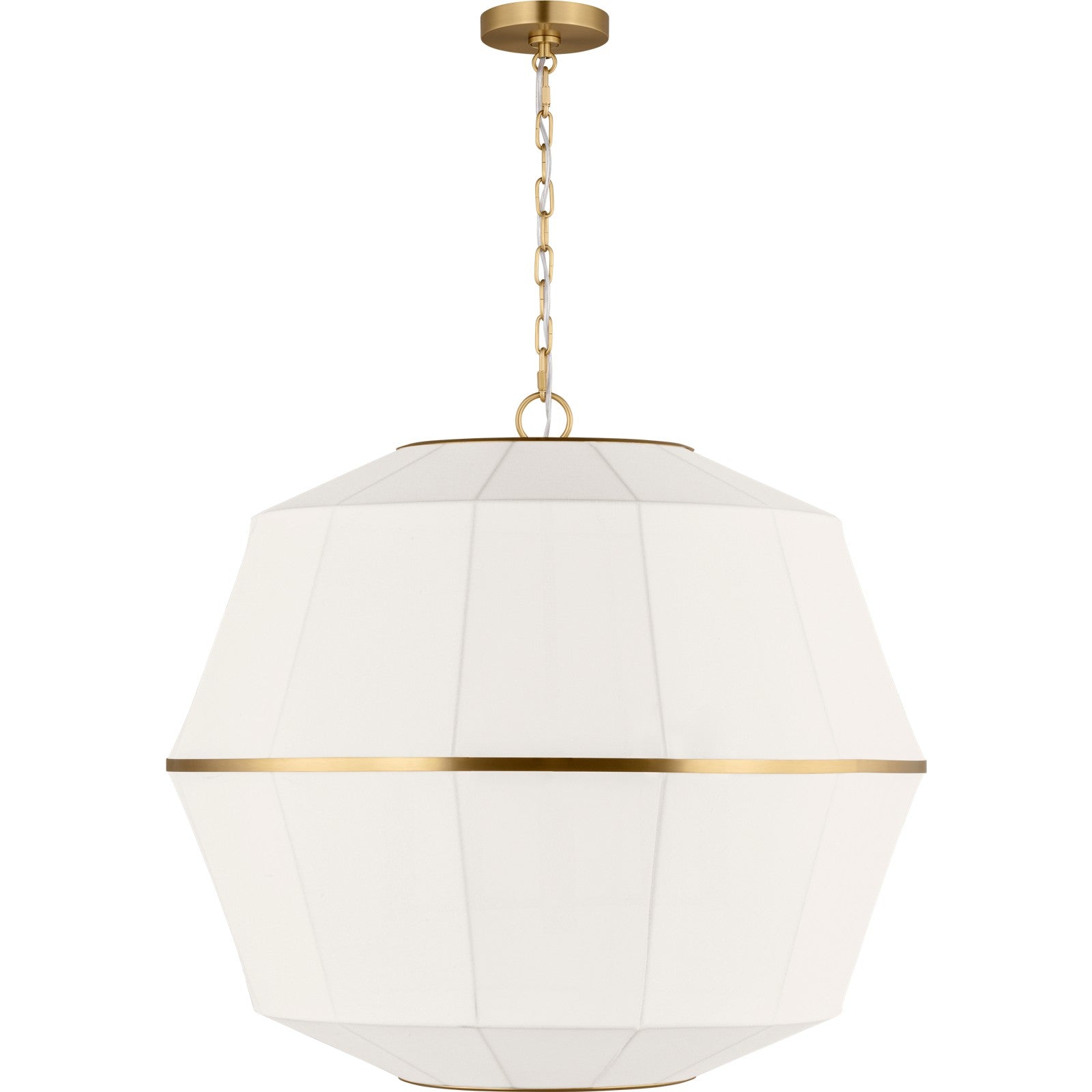 Hikari Large Chandelier Aged Iron - Visual Comfort Ceiling Lights