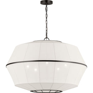 Hikari Wide Lantern Aged Iron - Visual Comfort Ceiling Lights
