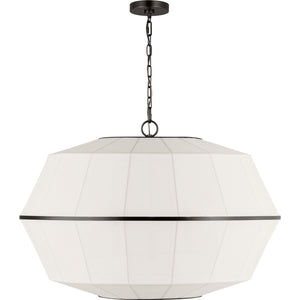 Hikari Wide Lantern Aged Iron - Visual Comfort Ceiling Lights