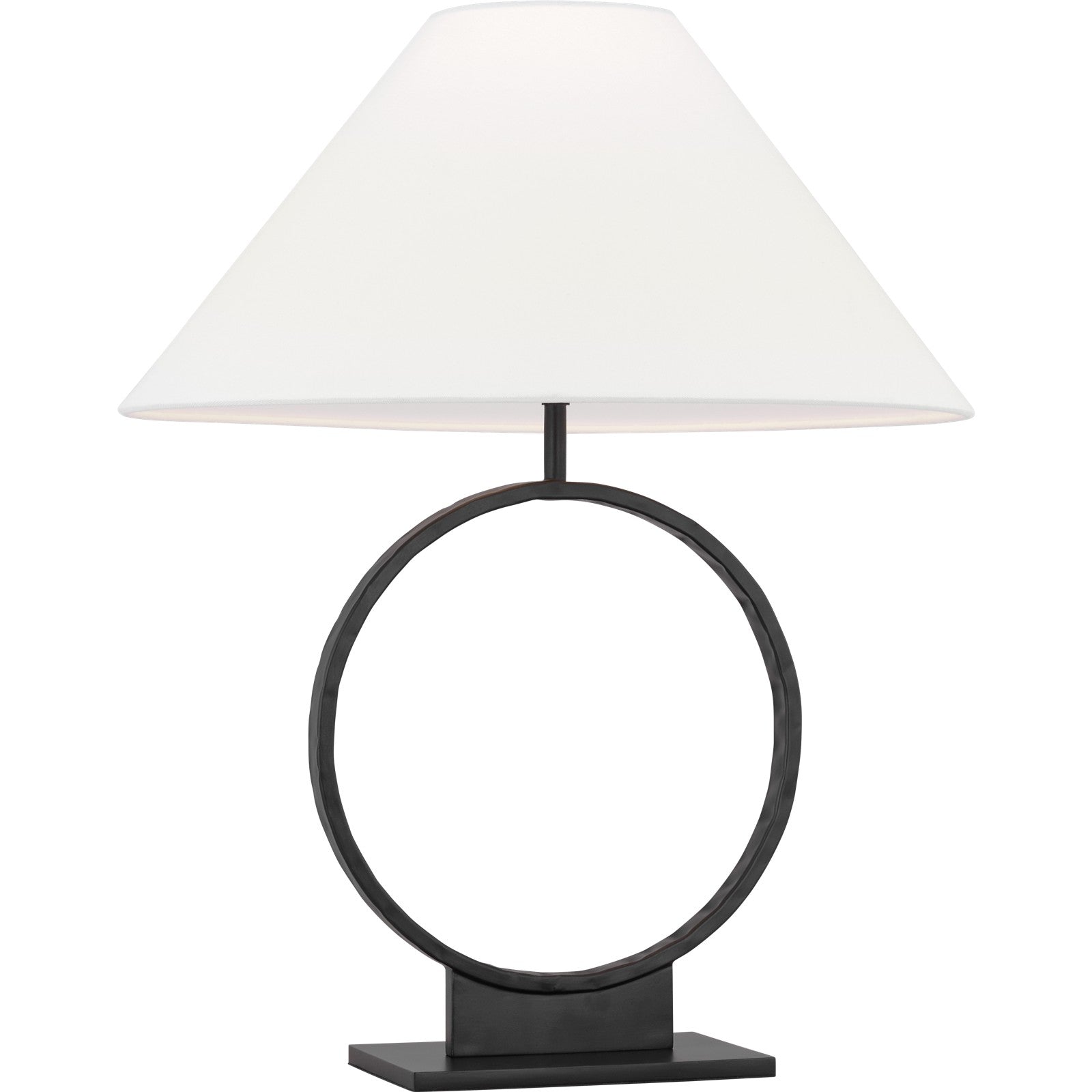 Orion Medium Table Lamp Aged Iron Bulbs Inc - Visual Comfort Table Lamps