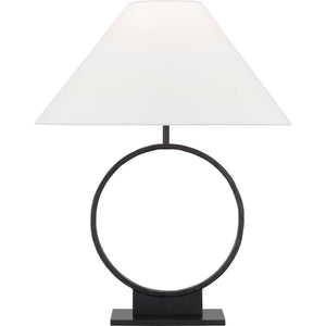 Orion Medium Table Lamp Aged Iron Bulbs Inc - Visual Comfort Table Lamps