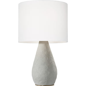 Breccia Medium Table Lamp Black Wash - Visual Comfort Table Lamps