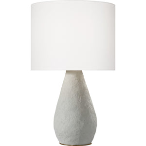 Breccia Medium Table Lamp Black Wash - Visual Comfort Table Lamps