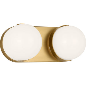 Syrie Medium Vanity Aged Iron Bulbs Inc - Visual Comfort Wall Lights