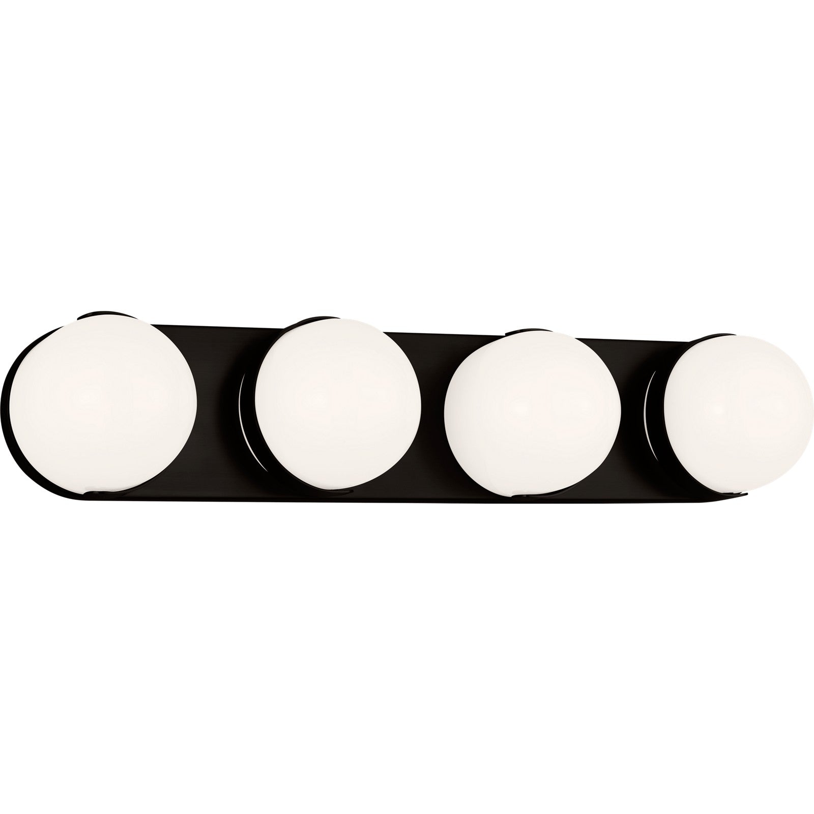 Syrie Large Vanity Aged Iron Bulbs Inc - Visual Comfort Wall Lights