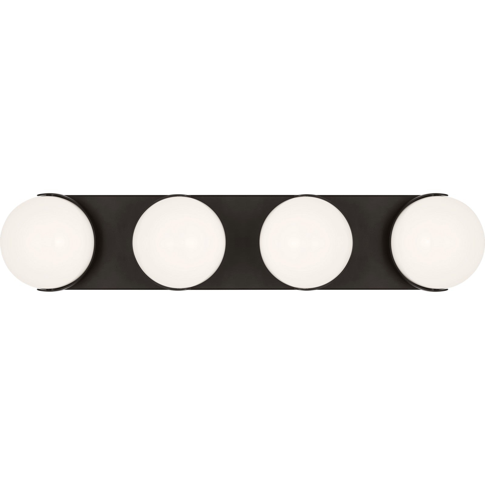 Syrie Large Vanity Aged Iron Bulbs Inc - Visual Comfort Wall Lights