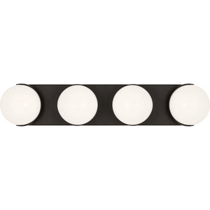 Syrie Large Vanity Aged Iron Bulbs Inc - Visual Comfort Wall Lights
