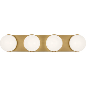Syrie Large Vanity Aged Iron Bulbs Inc - Visual Comfort Wall Lights