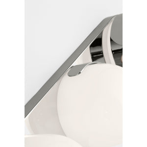Syrie Large Vanity Aged Iron Bulbs Inc - Visual Comfort Wall Lights