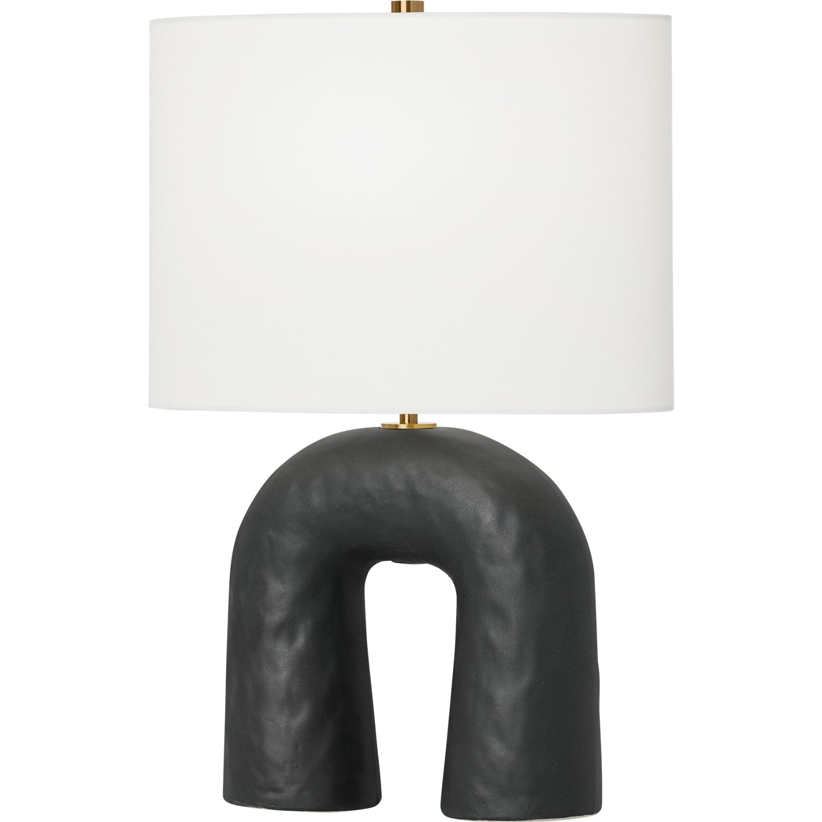 Aura Small Table Lamp Matte White Ceramic - Visual Comfort Table Lamps