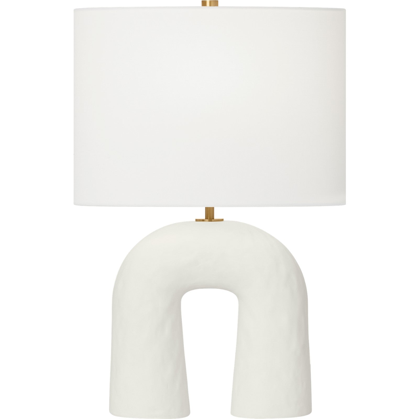 Aura Small Table Lamp Matte White Ceramic - Visual Comfort Table Lamps