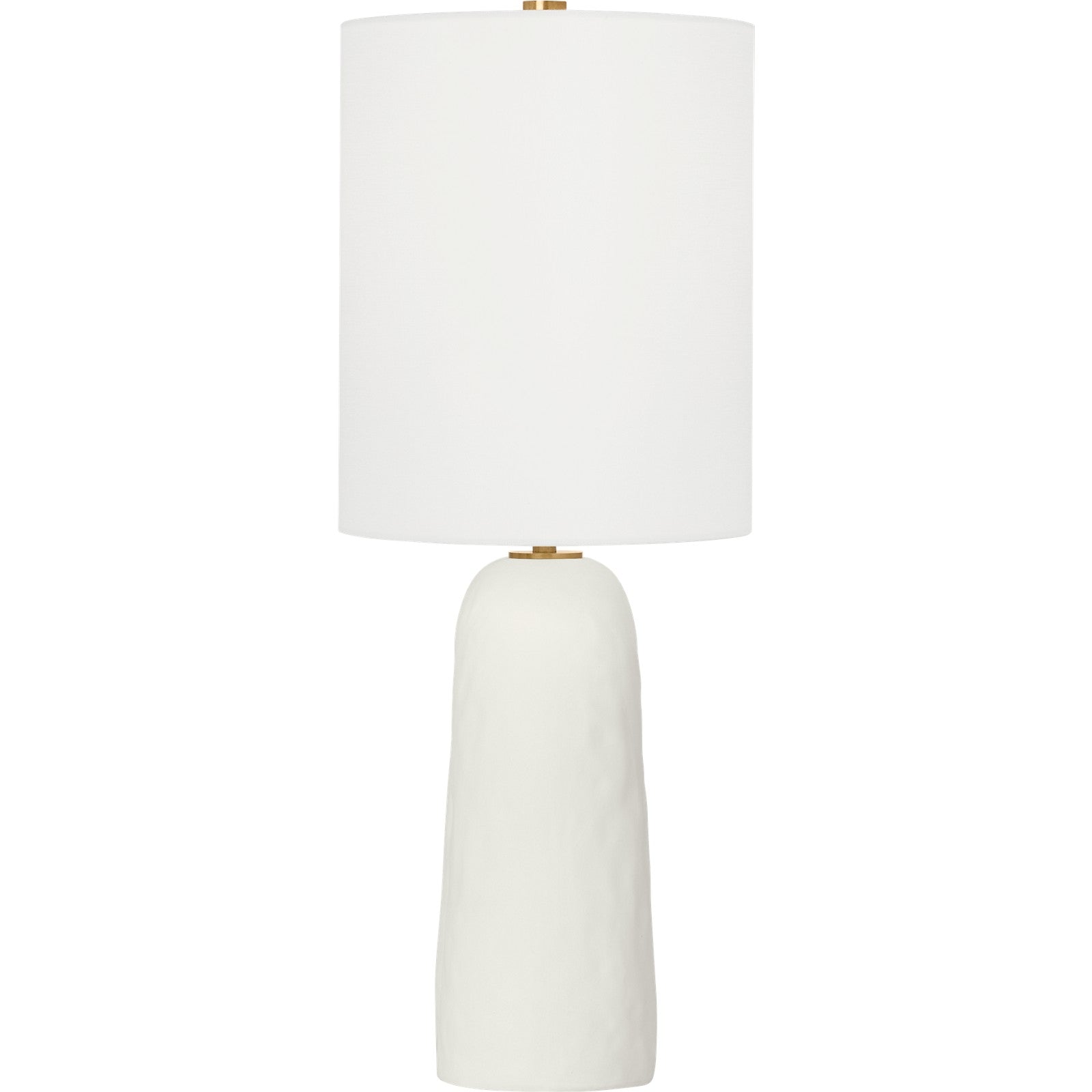 Aura Small Table Lamp Matte White Ceramic - Visual Comfort Table Lamps