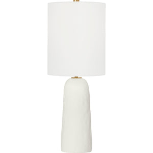 Aura Small Table Lamp Matte White Ceramic - Visual Comfort Table Lamps