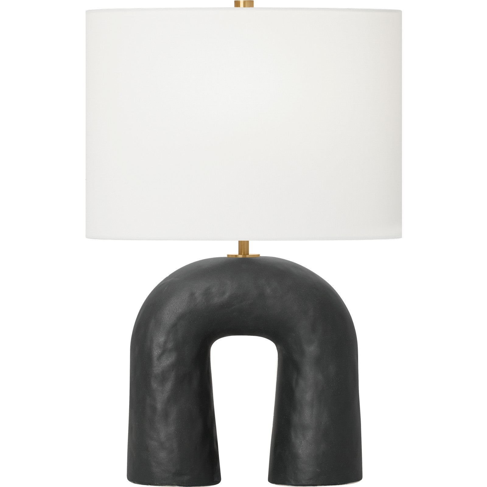 Aura Small Table Lamp Matte White Ceramic - Visual Comfort Table Lamps
