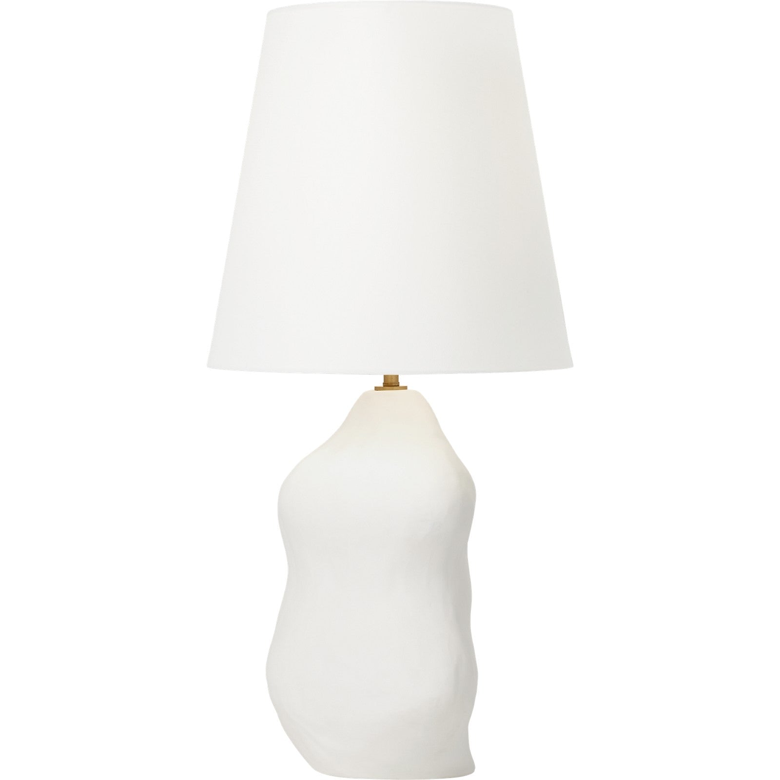 Broxton Medium Table Lamp Matte White Ceramic - Visual Comfort Table Lamps