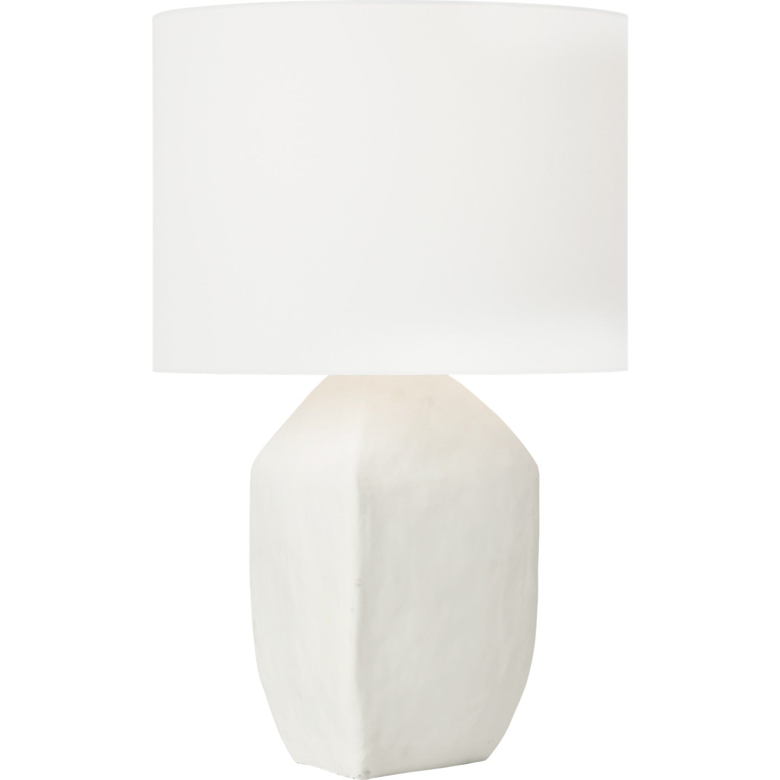 Sybert Medium Table Lamp Matte White Ceramic Bulbs Inc - Visual Comfort Table Lamps