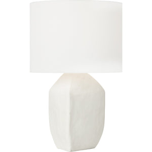 Sybert Medium Table Lamp Matte White Ceramic Bulbs Inc - Visual Comfort Table Lamps