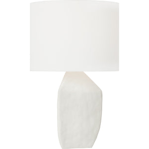 Sybert Medium Table Lamp Matte White Ceramic Bulbs Inc - Visual Comfort Table Lamps