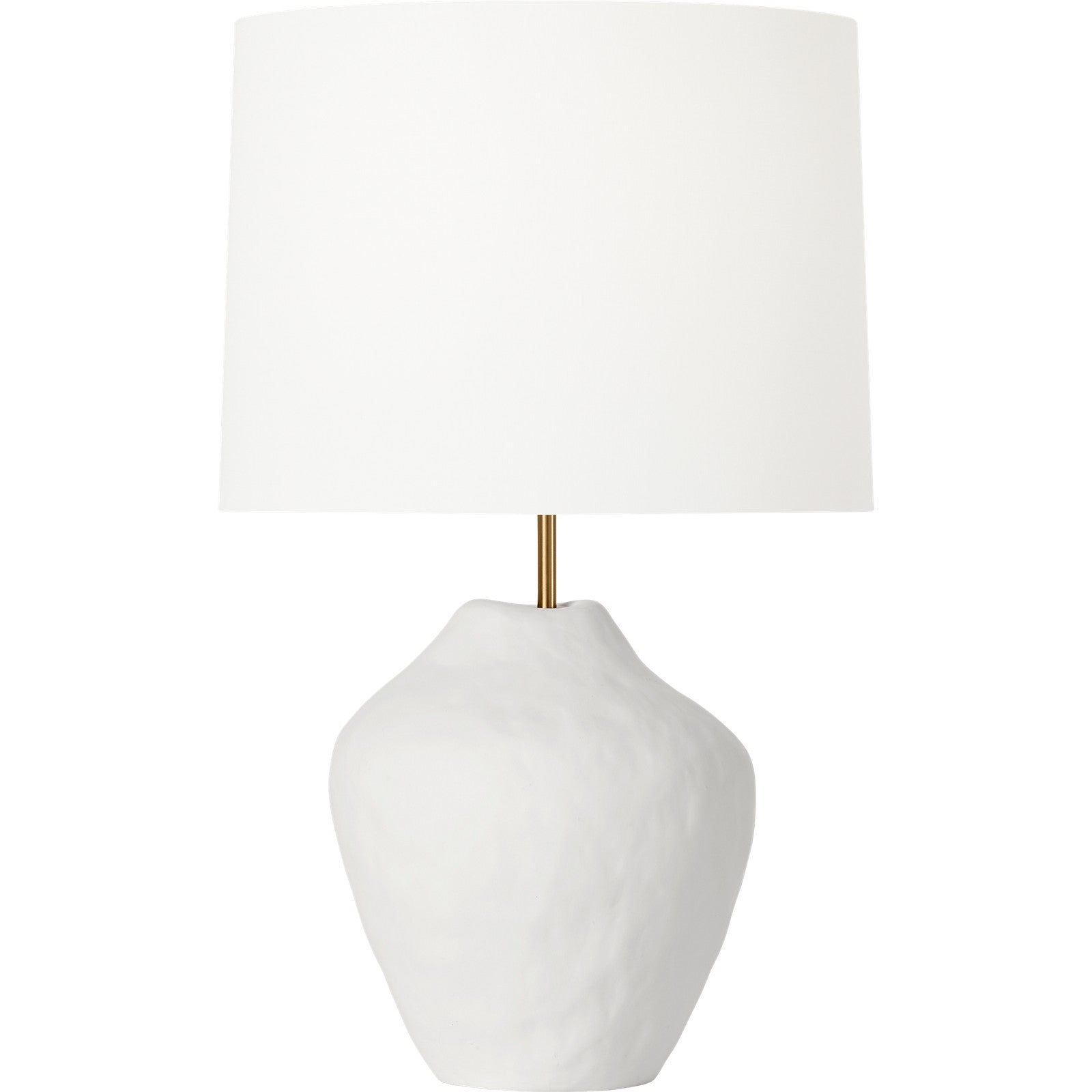 Cadley Medium Table Lamp Matte White Ceramic - Visual Comfort Table Lamps