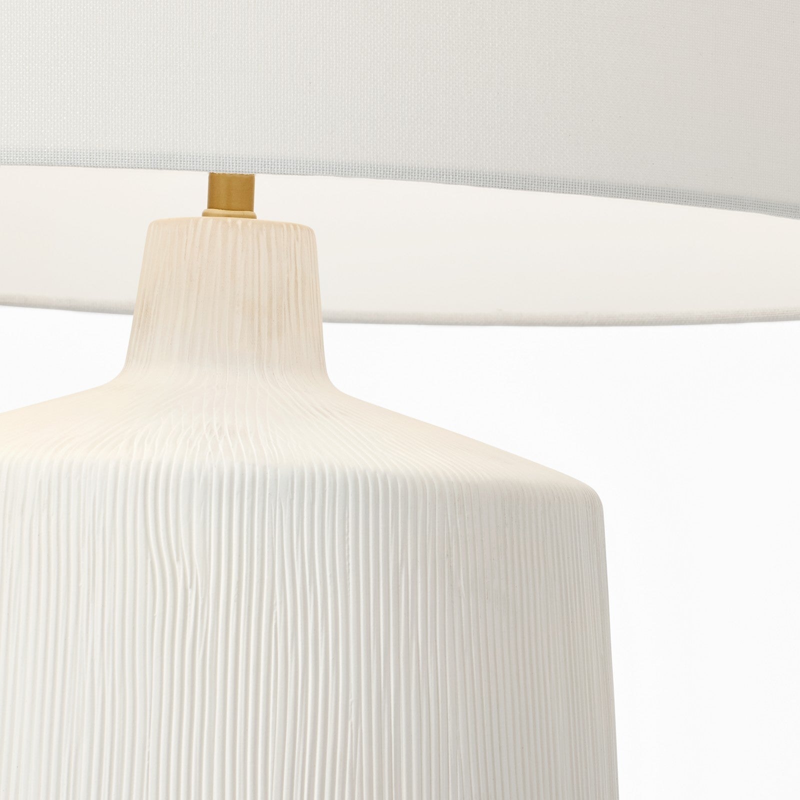 Panola Medium Table Lamp Matte White Ceramic Bulbs Inc - Visual Comfort Table Lamps