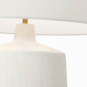Panola Medium Table Lamp Matte White Ceramic Bulbs Inc - Visual Comfort Table Lamps