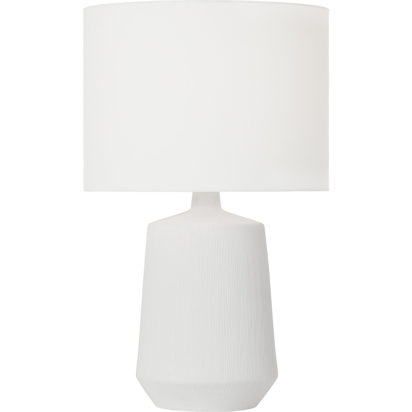Panola Medium Table Lamp Matte White Ceramic Bulbs Inc - Visual Comfort Table Lamps