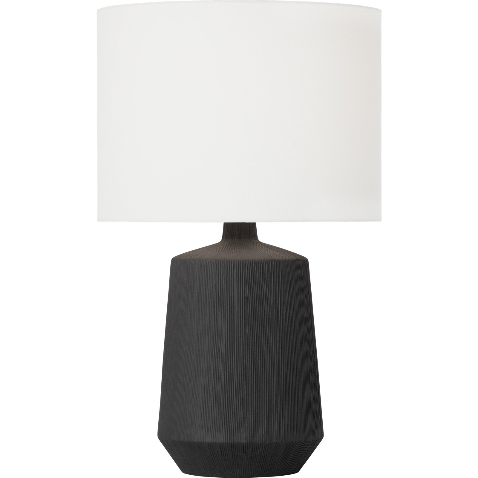 Panola Medium Table Lamp Matte White Ceramic Bulbs Inc - Visual Comfort Table Lamps