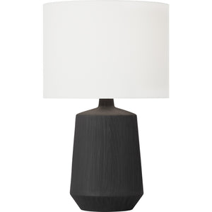 Panola Medium Table Lamp Matte White Ceramic Bulbs Inc - Visual Comfort Table Lamps
