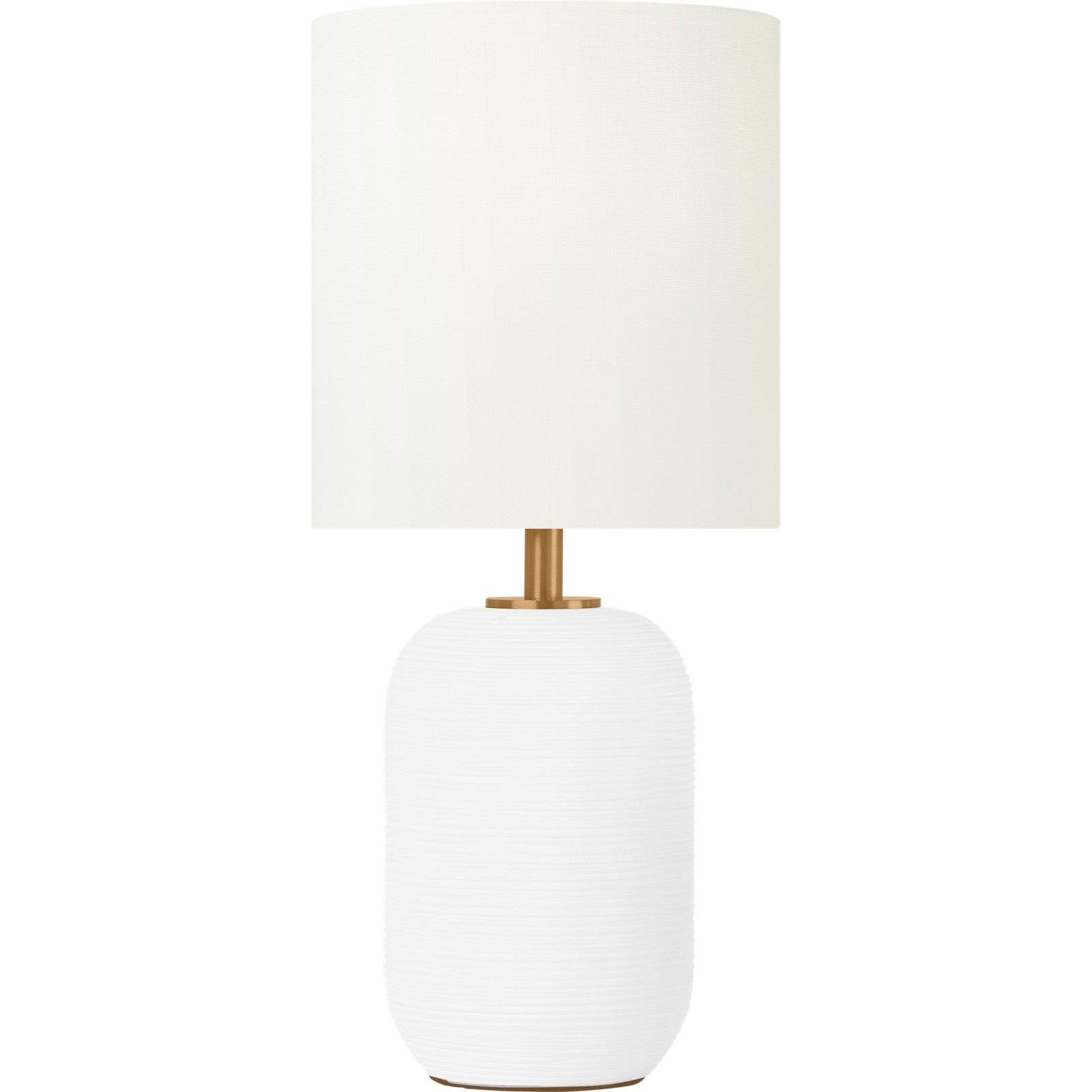 Fanny Small Table Lamp Matte White Ceramic - Visual Comfort Table Lamps