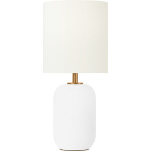 Fanny Small Table Lamp Matte White Ceramic - Visual Comfort Table Lamps