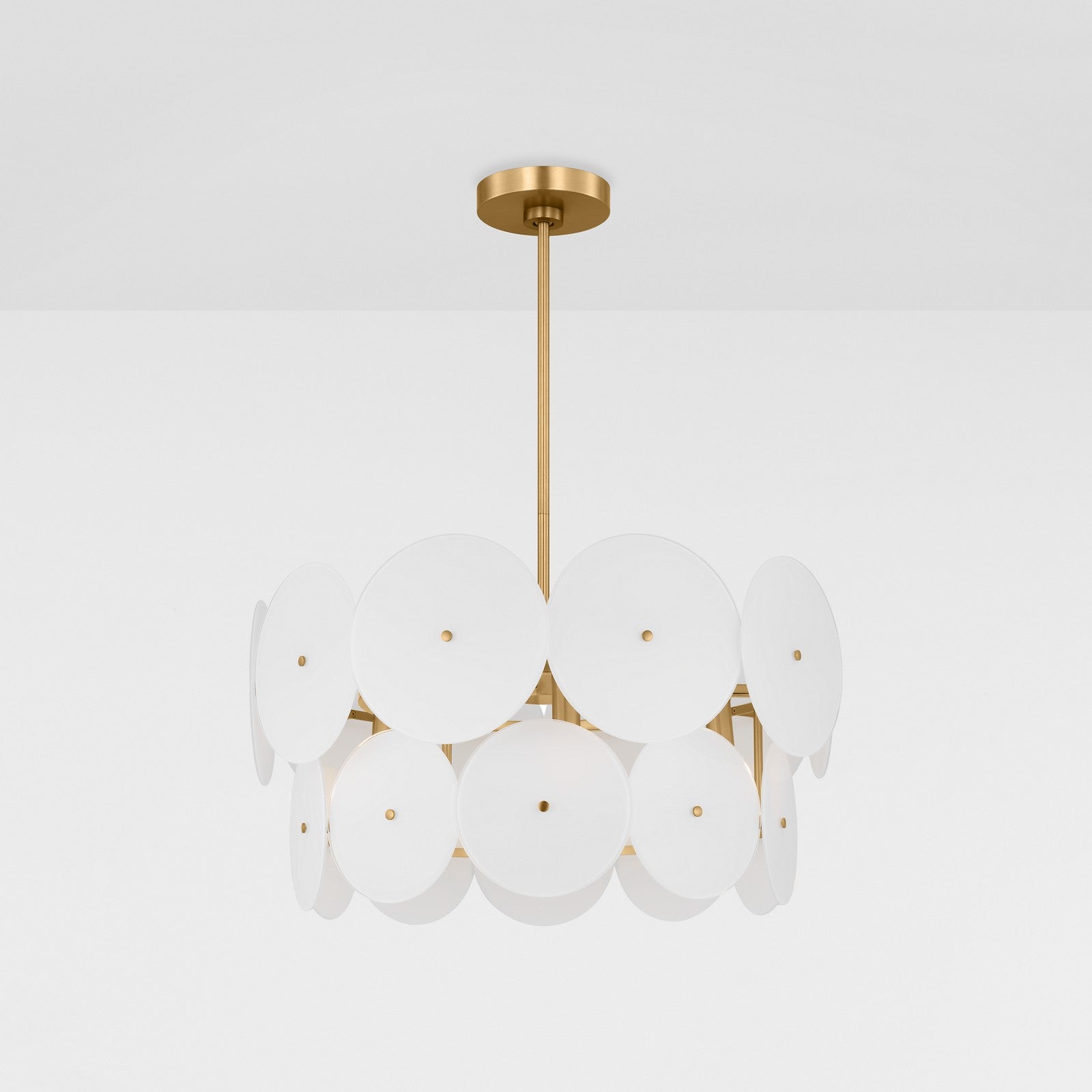 Emery Medium Chandelier Burnished Brass - Visual Comfort Ceiling Lights