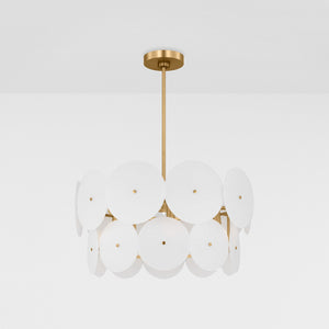 Emery Medium Chandelier Burnished Brass - Visual Comfort Ceiling Lights