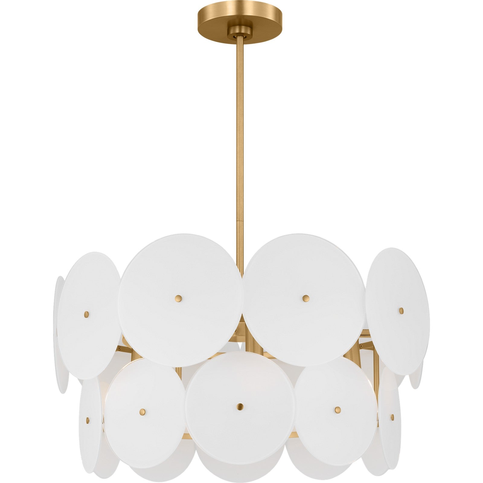 Emery Medium Chandelier Burnished Brass - Visual Comfort Ceiling Lights