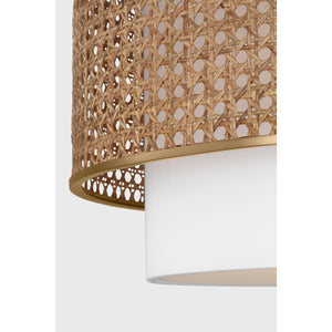 Sawyer Flush Mount Burnished Brass - Visual Comfort Ceiling Lights