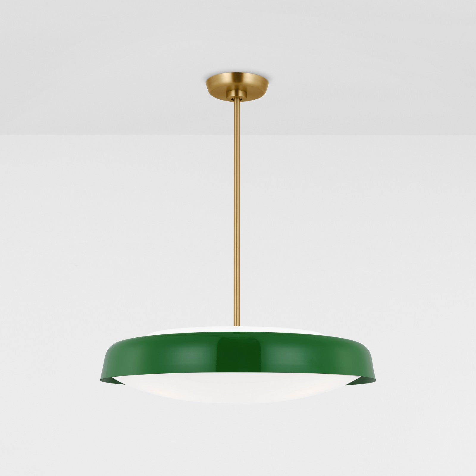Draper Extra Large Pendant in Burnished Brass - Visual Comfort Ceiling Lights