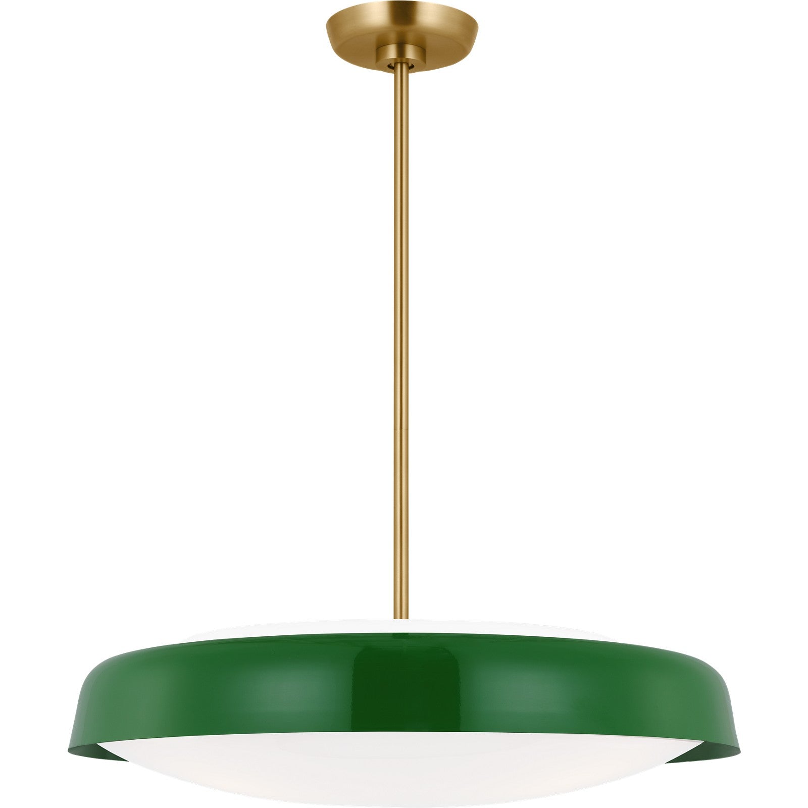 Draper Extra Large Pendant in Burnished Brass - Visual Comfort Ceiling Lights