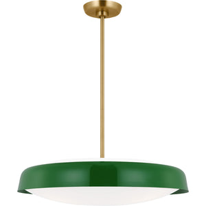 Draper Extra Large Pendant in Burnished Brass - Visual Comfort Ceiling Lights