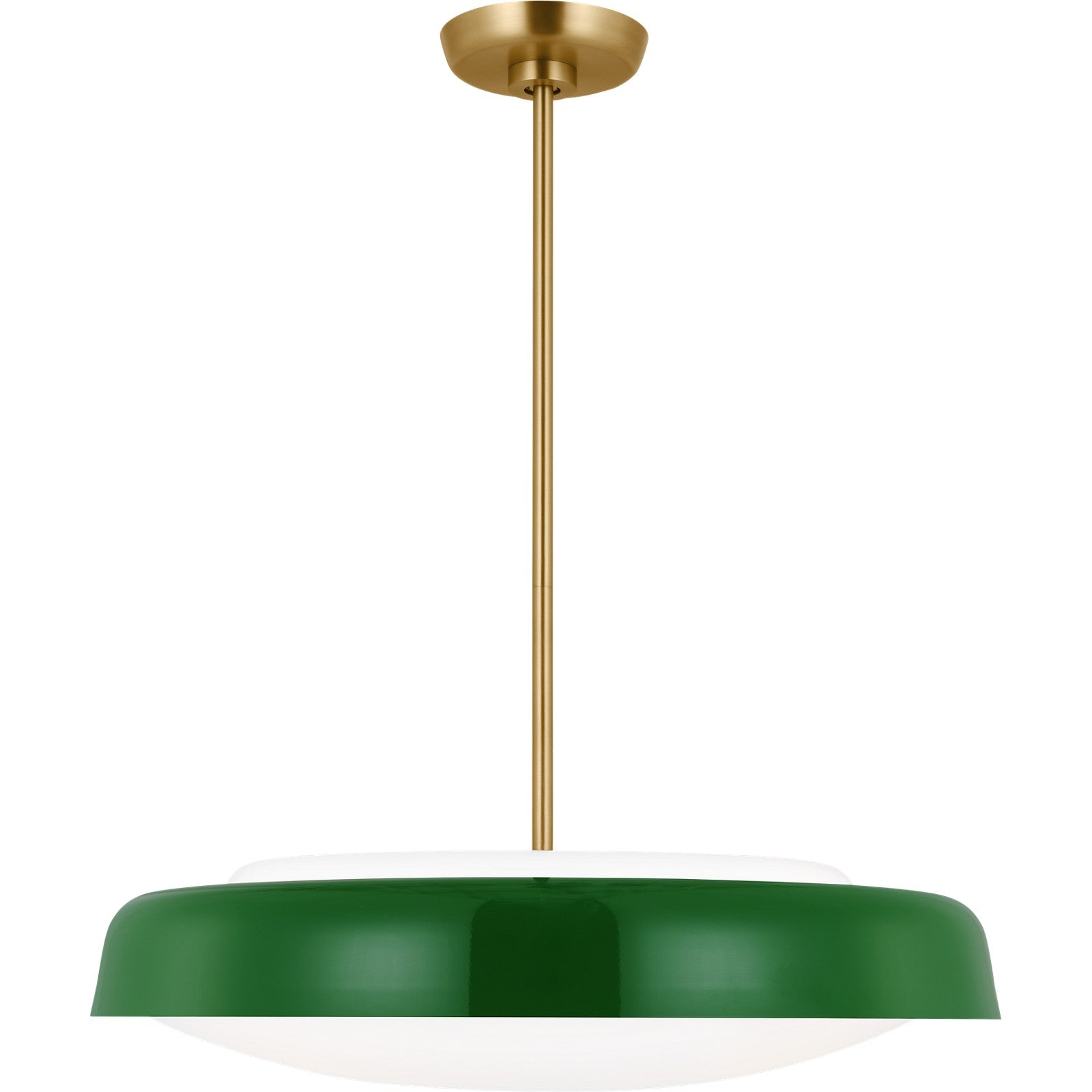 Draper Extra Large Pendant in Burnished Brass - Visual Comfort Ceiling Lights