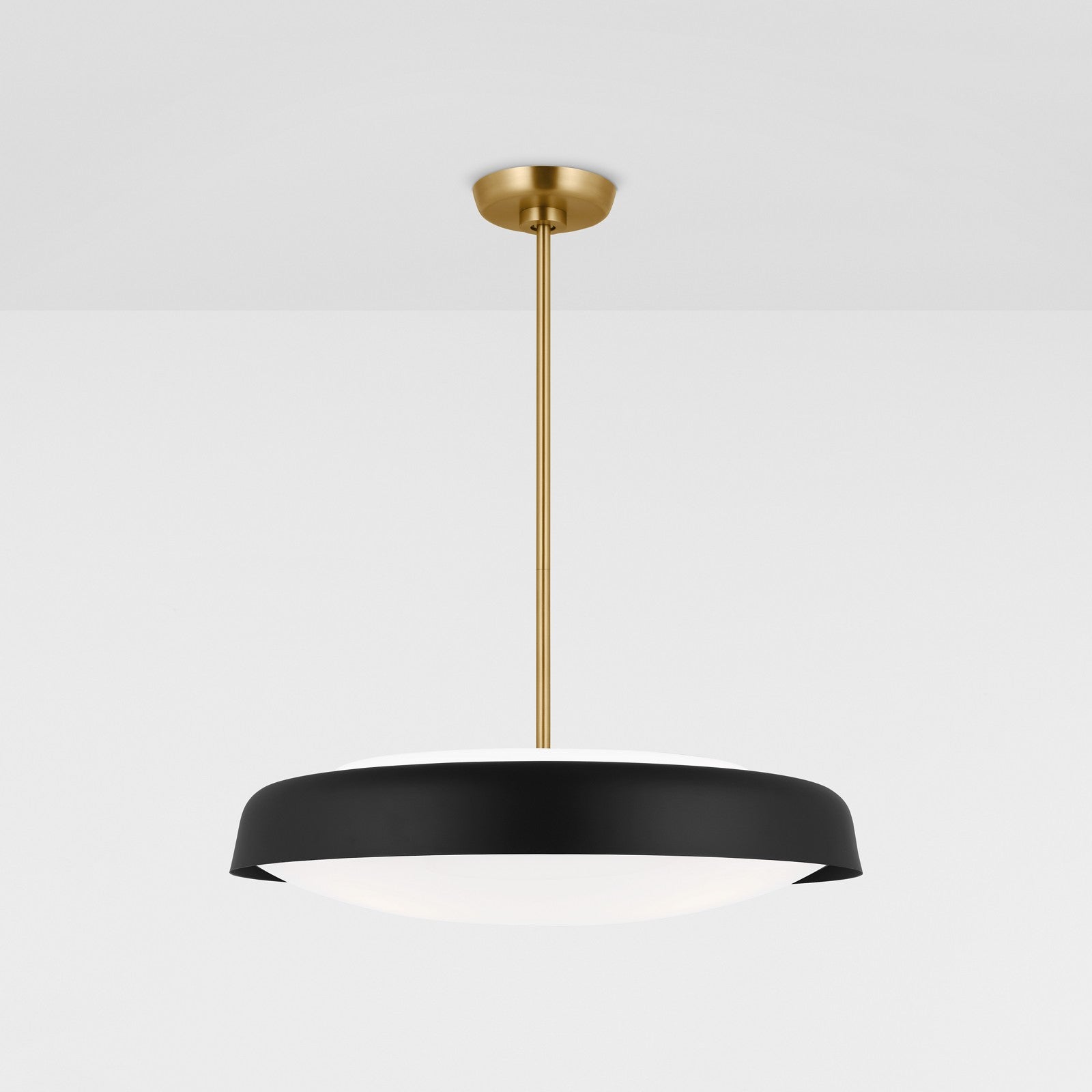 Draper Extra Large Pendant in Burnished Brass - Visual Comfort Ceiling Lights