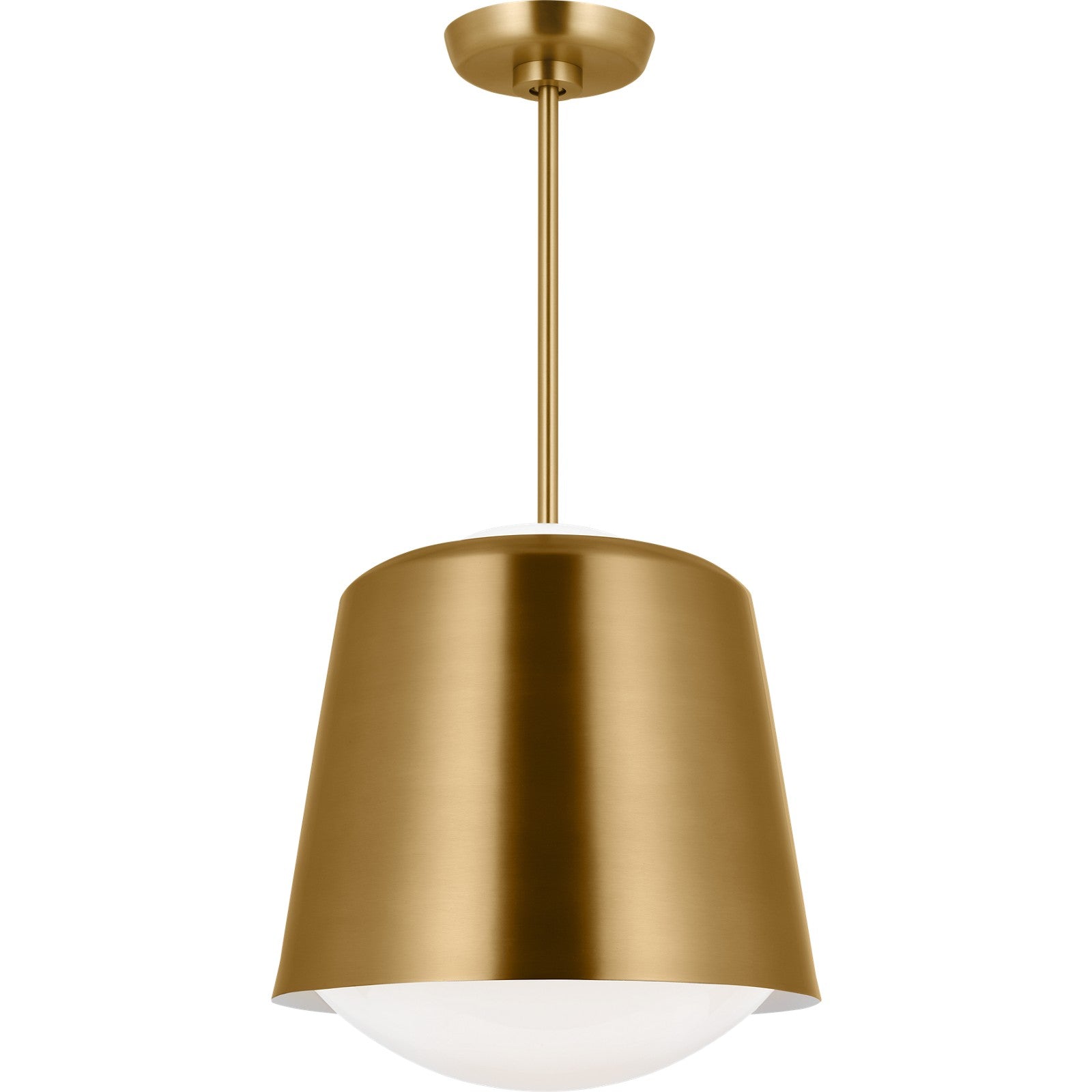 Draper Small Pendant in Burnished Brass - Visual Comfort Ceiling Lights