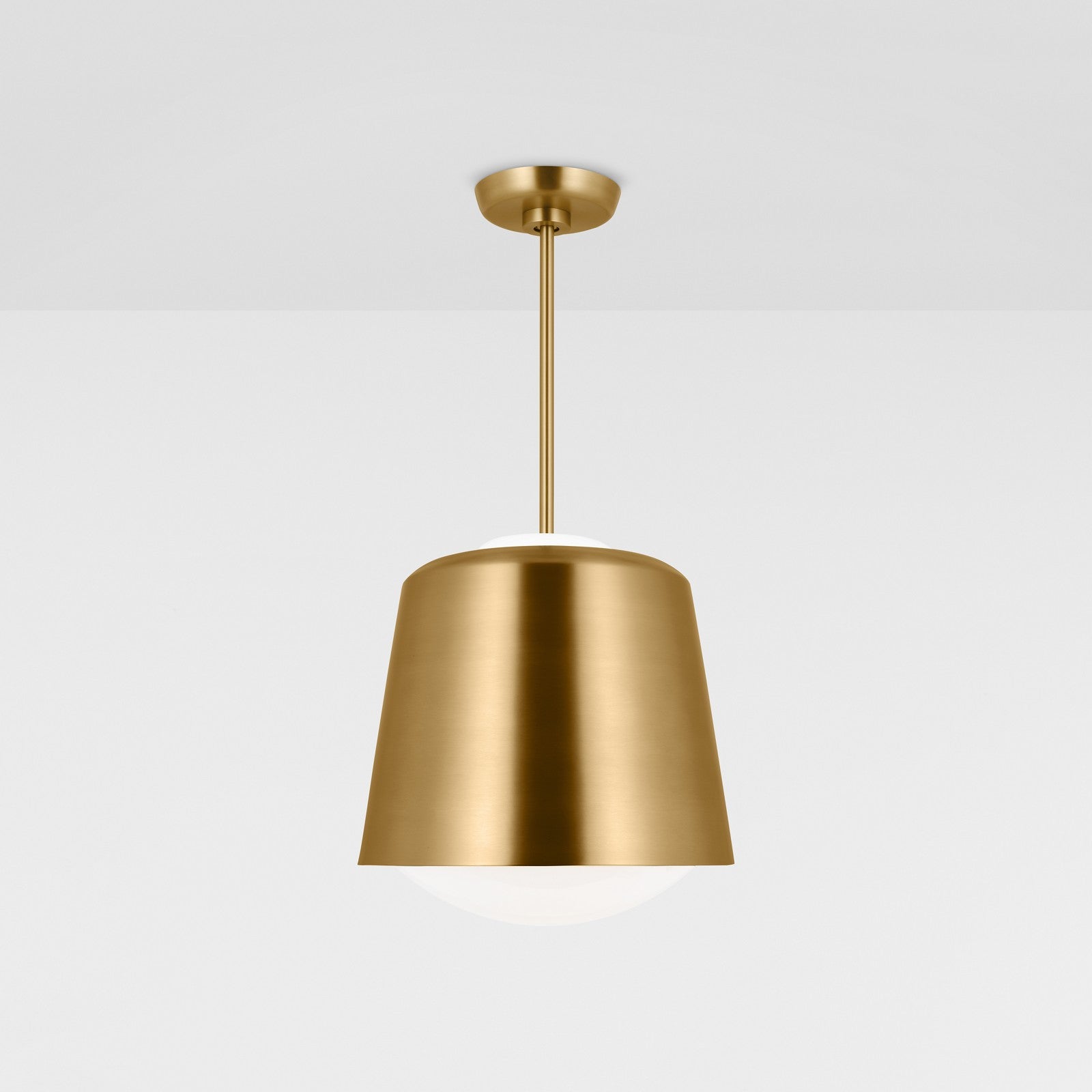 Draper Small Pendant in Burnished Brass - Visual Comfort Ceiling Lights