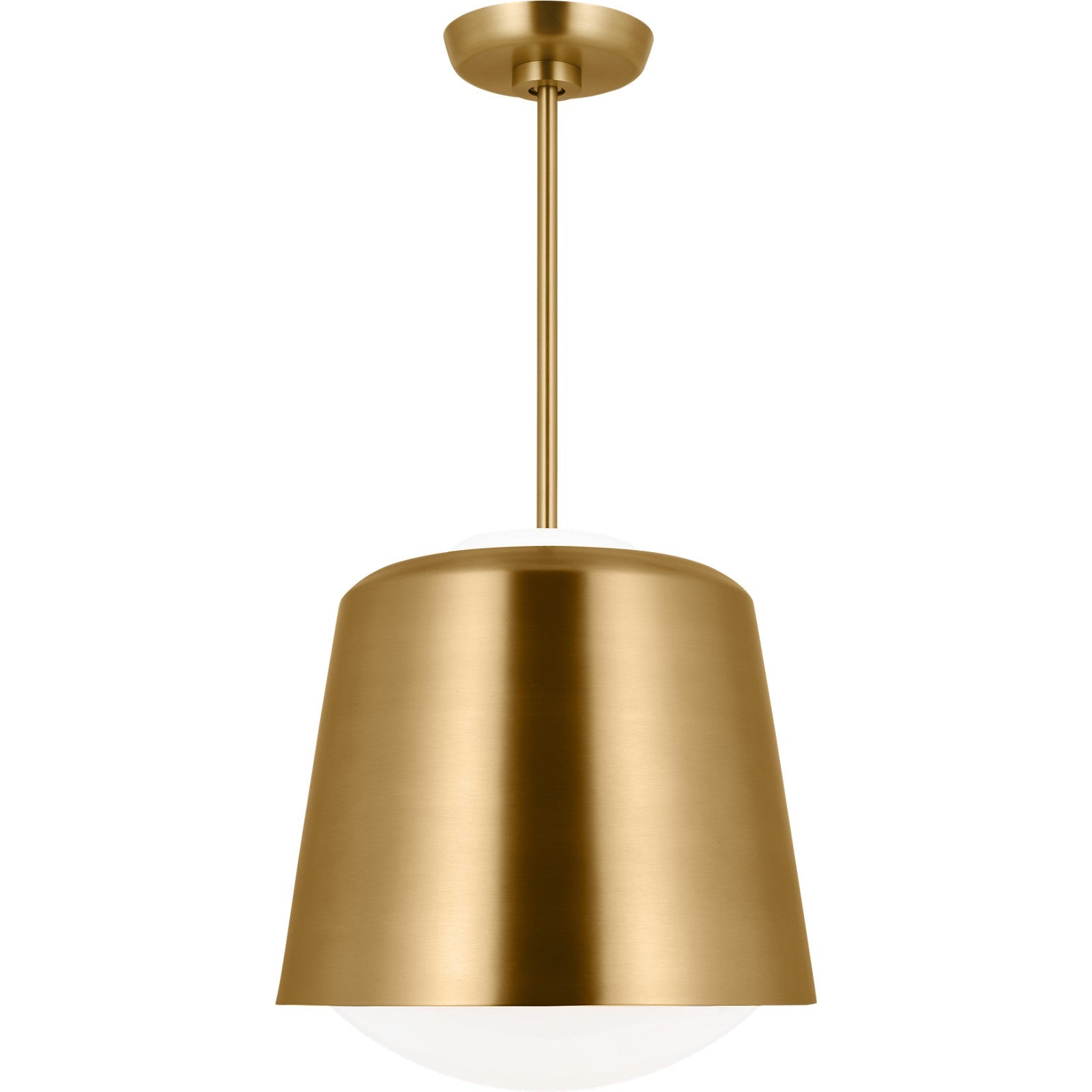 Draper Small Pendant in Burnished Brass - Visual Comfort Ceiling Lights