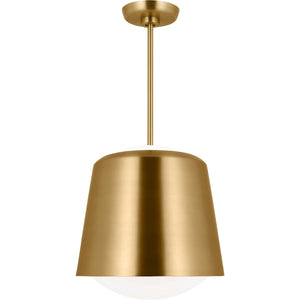 Draper Small Pendant in Burnished Brass - Visual Comfort Ceiling Lights