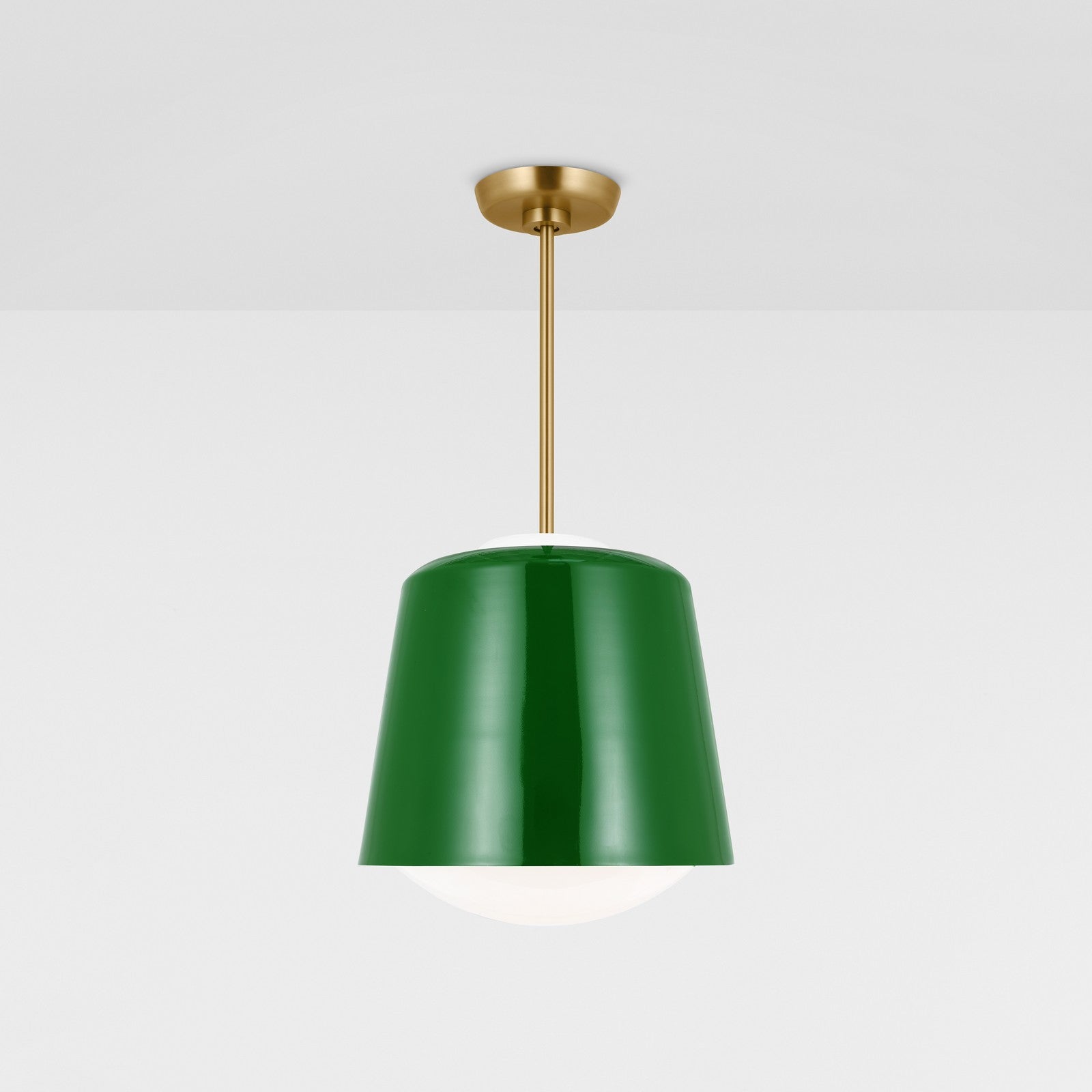 Draper Small Pendant in Burnished Brass - Visual Comfort Ceiling Lights