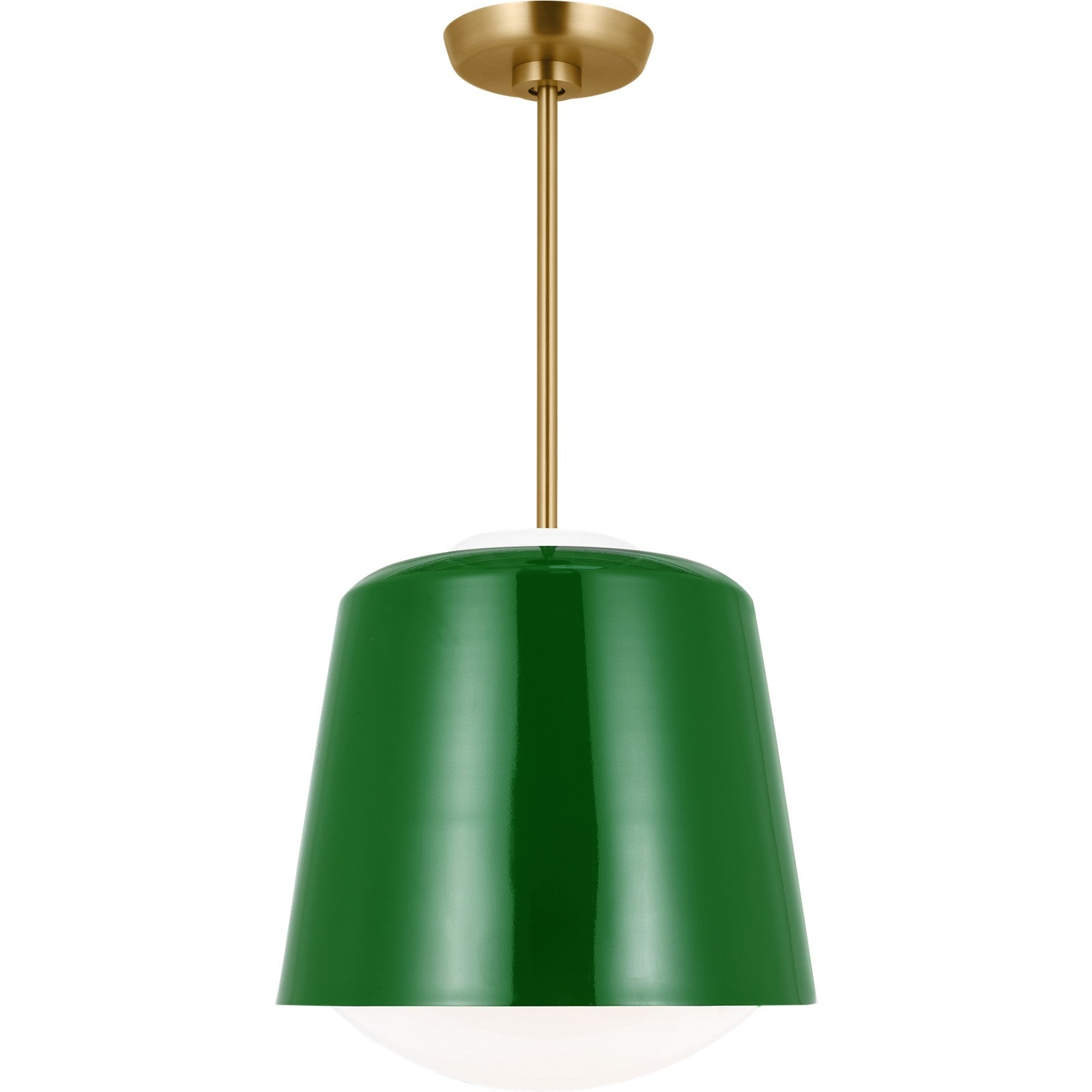 Draper Small Pendant in Burnished Brass - Visual Comfort Ceiling Lights