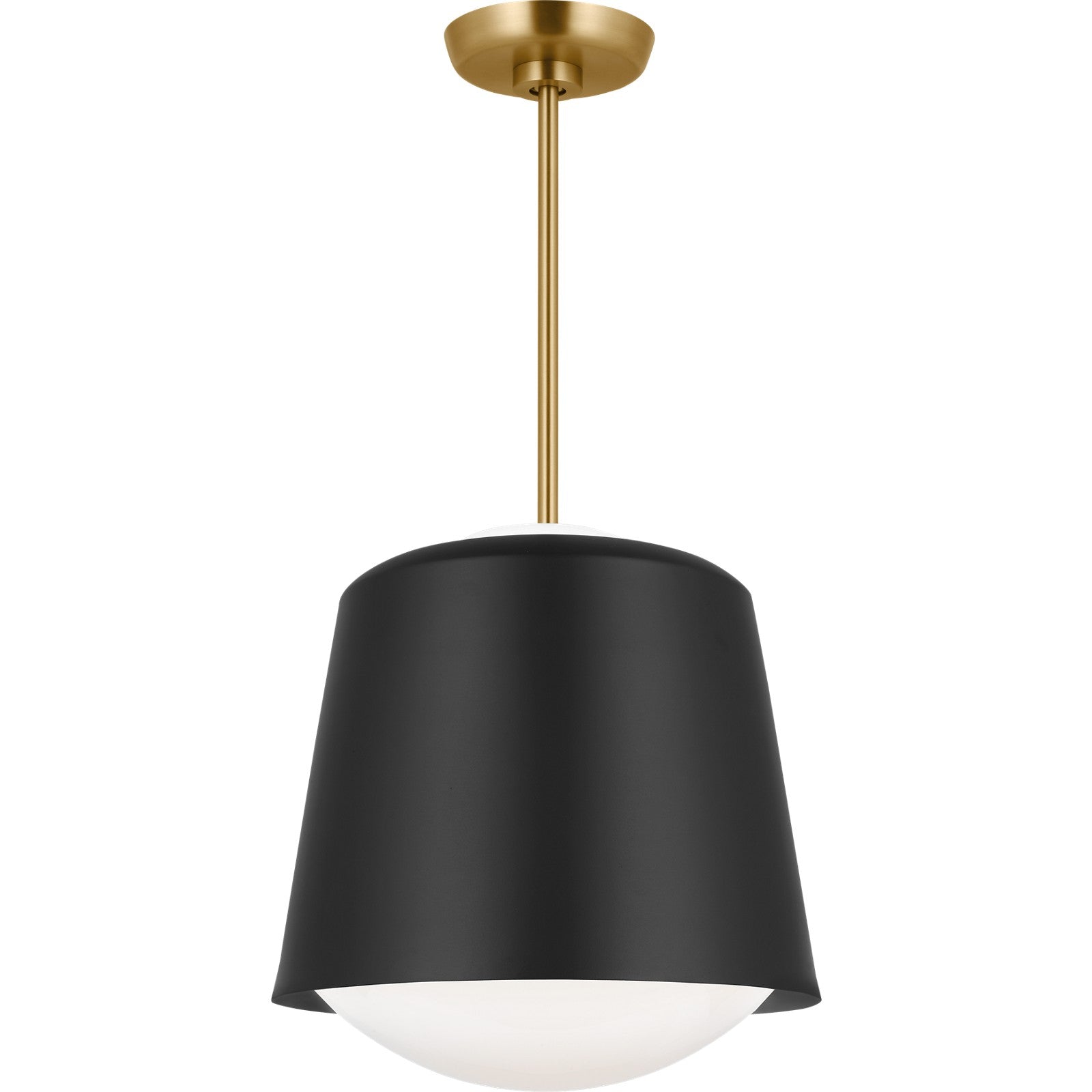 Draper Small Pendant in Burnished Brass - Visual Comfort Ceiling Lights