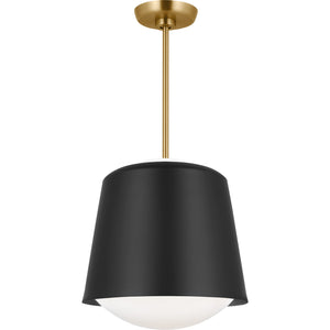 Draper Small Pendant in Burnished Brass - Visual Comfort Ceiling Lights
