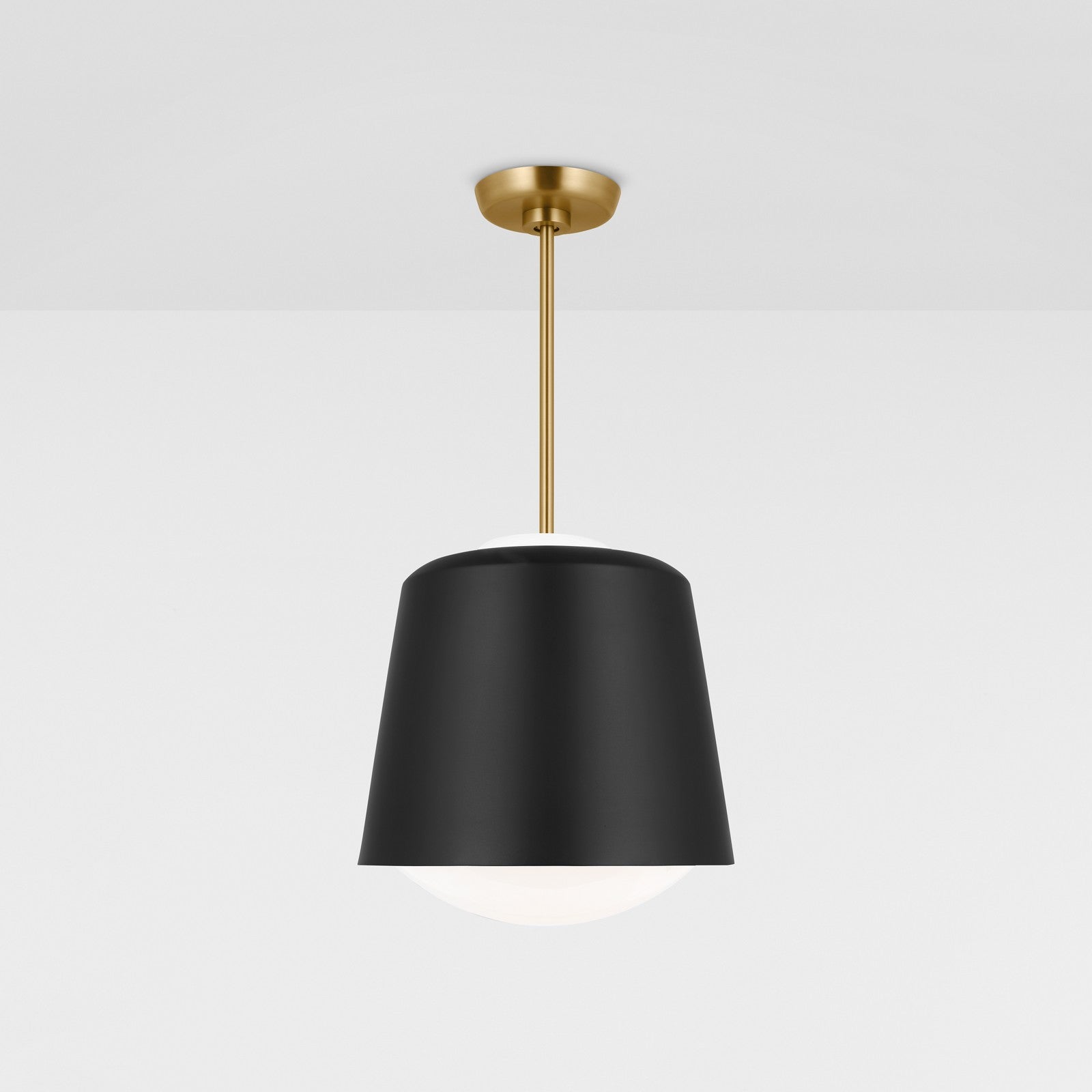 Draper Small Pendant in Burnished Brass - Visual Comfort Ceiling Lights