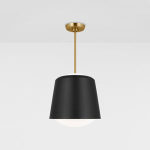 Draper Small Pendant in Burnished Brass - Visual Comfort Ceiling Lights